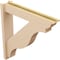 Ekena Millwork 5 1/2-in W x 28-in D x 28-in H Funston Trad Rough Cedar Woodgrain TimberThane Outlooker, Primed Tan OUTUR055X28X28FST04RCPR - alternate 6